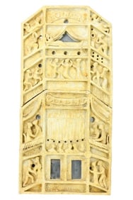 Harmon Signed Art Pottery Sculpture of Theatre