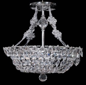 Italian Dome 8 Light Crystal Chandelier