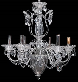 Venetian Style 6 Light Crystal Chandelier