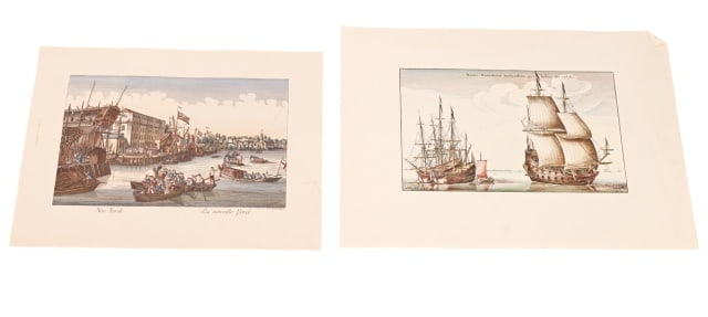 2 Antique Colored Engravings New York City Subject (1 of 10)