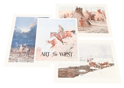 4 Gordon Phillips Signed Numbered Western Prints