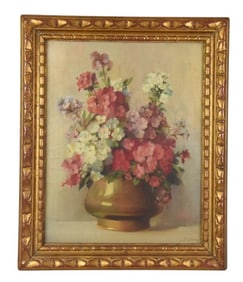 Cecil Golding Floral Still Life Oil on Canvas