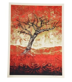 Shepard Fairey "Lonesome" Screen Print
