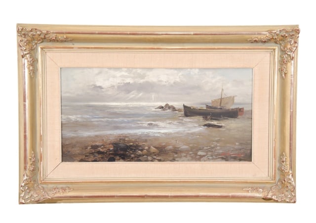 Ezelino BrianteSigned Oil Painting Coastal Scene (1 of 11)