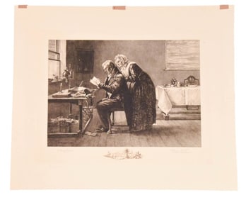 Walter Dendy Sandler & James Dobie Signed Etching