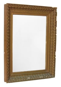 Large Antique Gilt Gesso Mirror