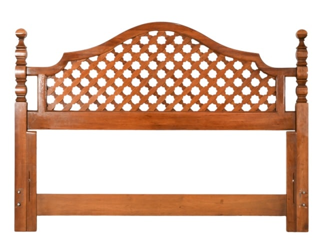 Thomasville Hand Craved Headboard: Thomasville Hand Craved Headboard.Measures 44 inches x 60 inches x 3 inches.