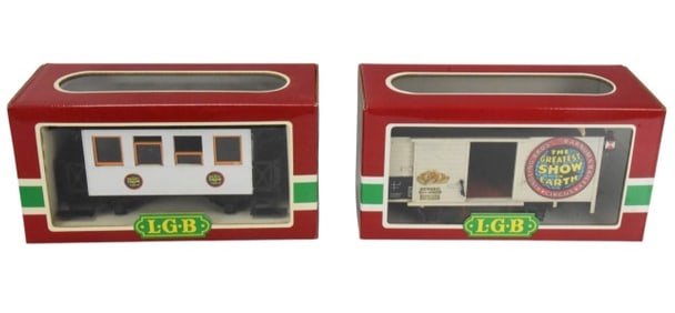 Lehmann W. Germany LGB Train Cars 4030 & 3007