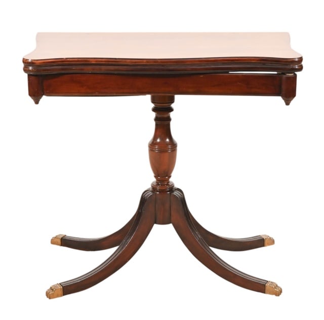 Antique Mahogany Flip-Top Card Table (1 of 20)