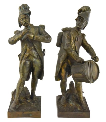 2 Etienne Henri Dumaige Military Bronze Sculptures (1 of 14)