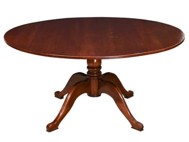 Antique Mahogany Round Pedestal Table