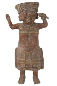 Vintage Ceramic Slip Veracruz Sonriente Figure