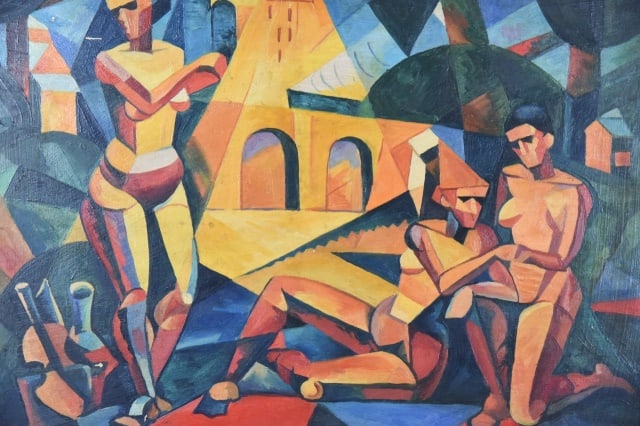 After Nadezha Udaltsova "Three Figures" - 2