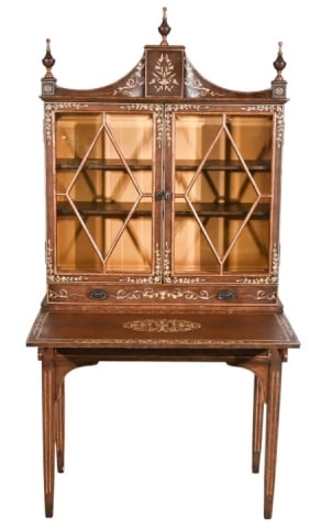Sarried Ltd. Hand Carved Inlaid Display Cabinet (1 of 20)