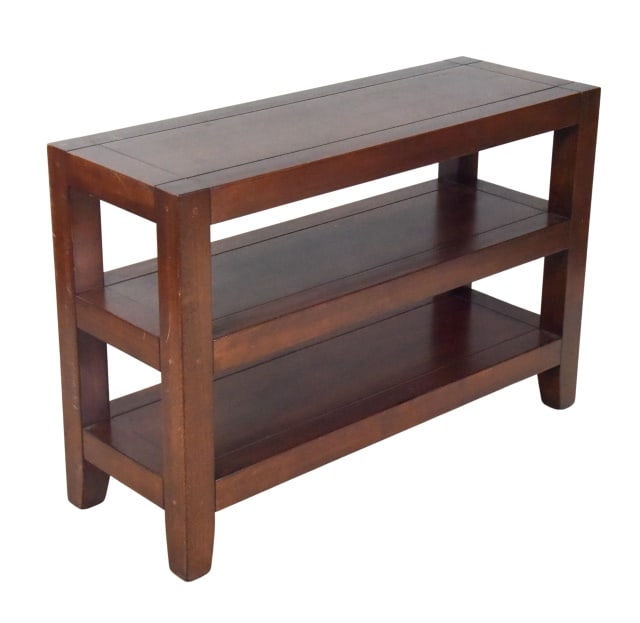 Mission Style Solid 3 Tier Console Table - 2