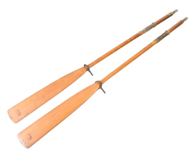 Pair Vintage Shaw & Tenney Oars (1 of 7)