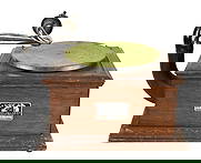 Antique Victor Talking Machine VV-IV 467837: Antique Victor Talking Machine Record Player Turn Table Serial Number VV-IV 467837 with Winding Mechanism. The machine still winds and turntable switch is in working order. Sold as is.