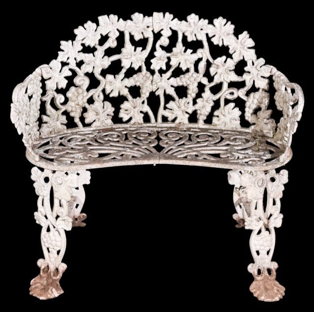 Antique Cast Iron Twig and Vine Outdoor Chair (1 of 13)