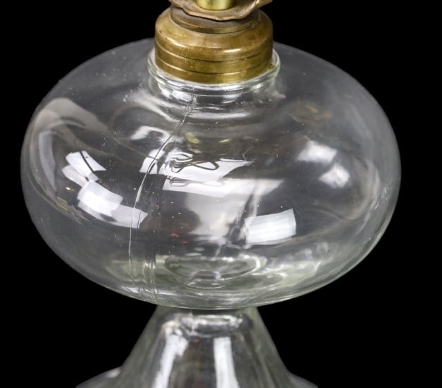 Victorian Converted Pressed Glass Table Lamp - 6