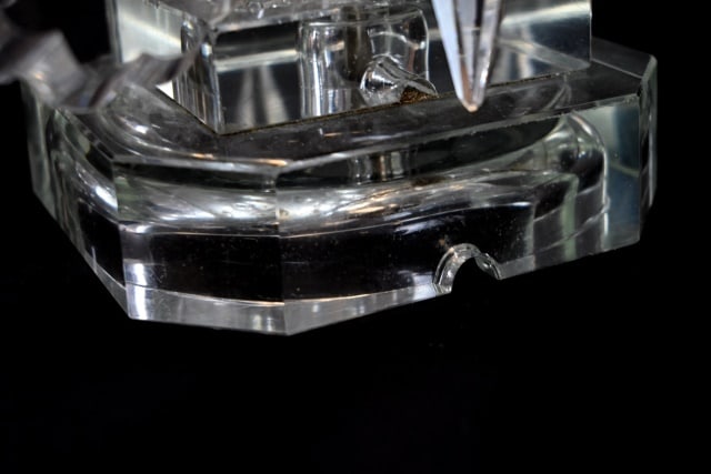 Pair Antique Crystal Mantel Lusters - 5