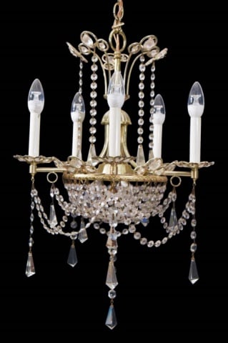 French Style 8 Light Crystal Chandelier (1 of 9)