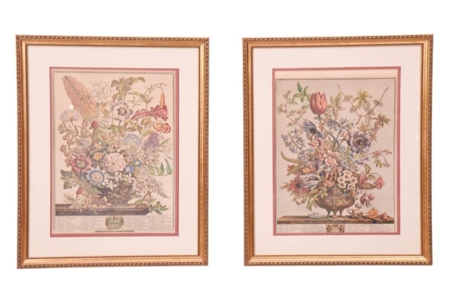 2 Vintage Robert Furber February & August Prints (1 of 12)