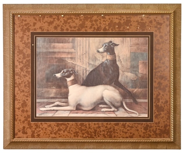 Elaine Vollherbst Framed Greyhound Fresco Print (1 of 10)