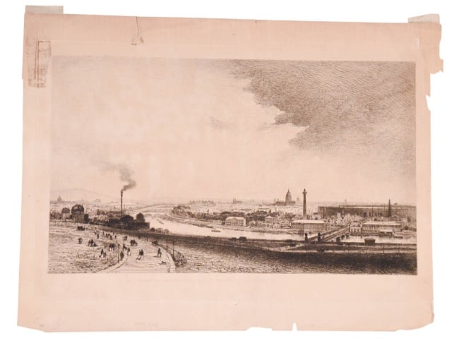 Maxime LaLanne 19th C Engraving Le Bas Meudon (1 of 10)