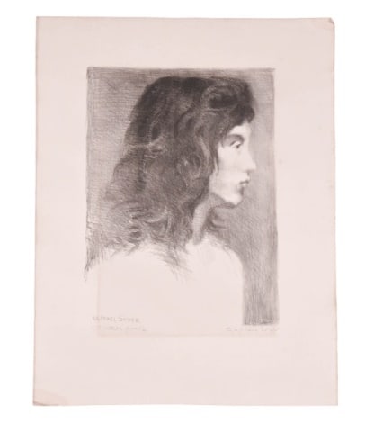 Raphael Soyer Signed Engraving Portrait of Woman: Raphael Soyer, American 1899-1987, Signed Artist Proof Numbered 11/15 Portrait of Woman. Unframed measures 20 inches x 27 inches.