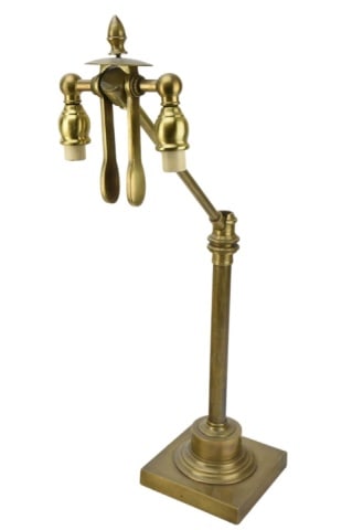 Vintage Brass Adjustable Pharmacy Lamp (1 of 9)