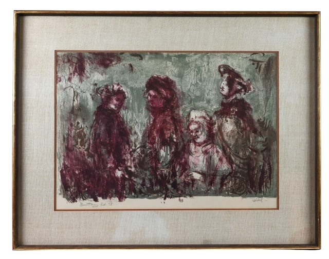 Edna Hibel Signed Lithograph Titled Brittany (1 of 9)