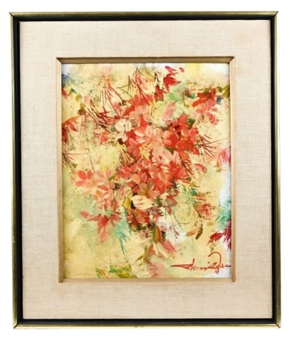 Shoo Ching Wan Signed Still Life Oil Painting (1 of 8)