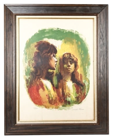 Sandu Liberman Signed Serigraph Portrait (1 of 8)