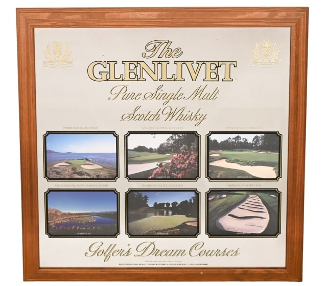 Glenlivet Scotch Dream Golf Courses Bar Sign (1 of 11)