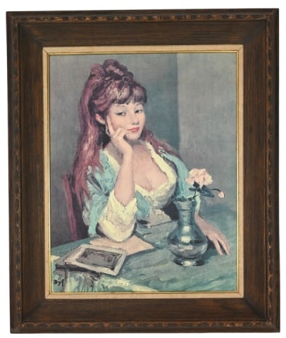 Vintage Marcel Dyf Portrait Claudine Framed Print (1 of 9)