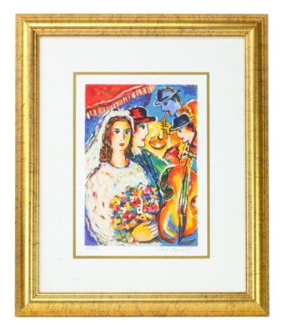 Zamy Steynovitz Signed Serigraph The Wedding (1 of 12)