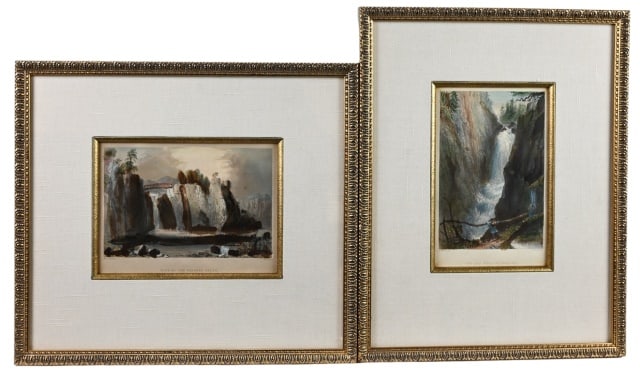 Pair 19th C W.H. Bartlett Engravings Framed (1 of 14)