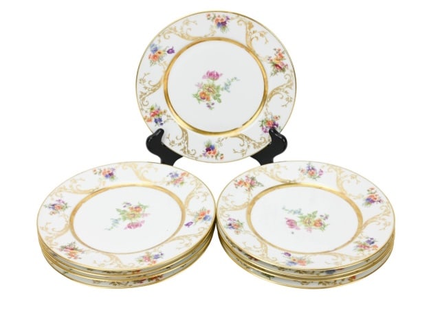 9 WM Guerin & Co. Limoges Porcelain Lunch Plates (1 of 13)