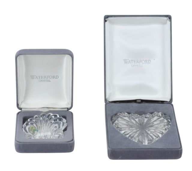 Waterford Crystal Ring Dish & Shell Paperweight (1 of 8)