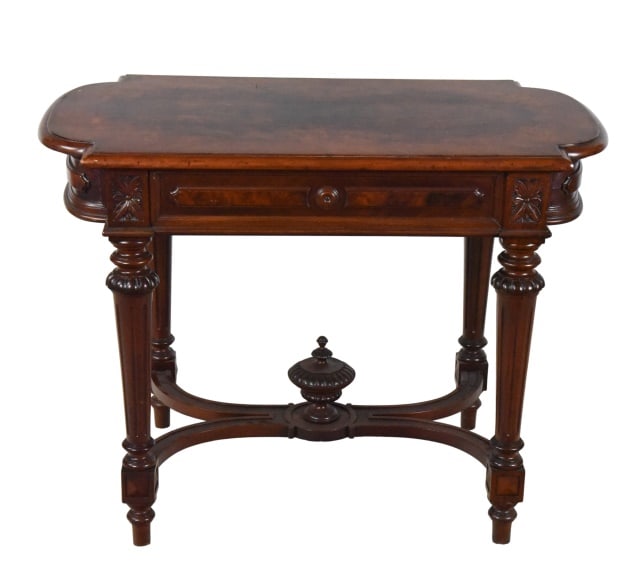Renaissance Revival Carved Center Table (1 of 7)