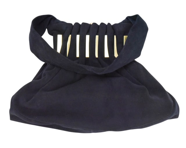 Vintage Blue Suede Calf Skin Koret Handbag (1 of 10)