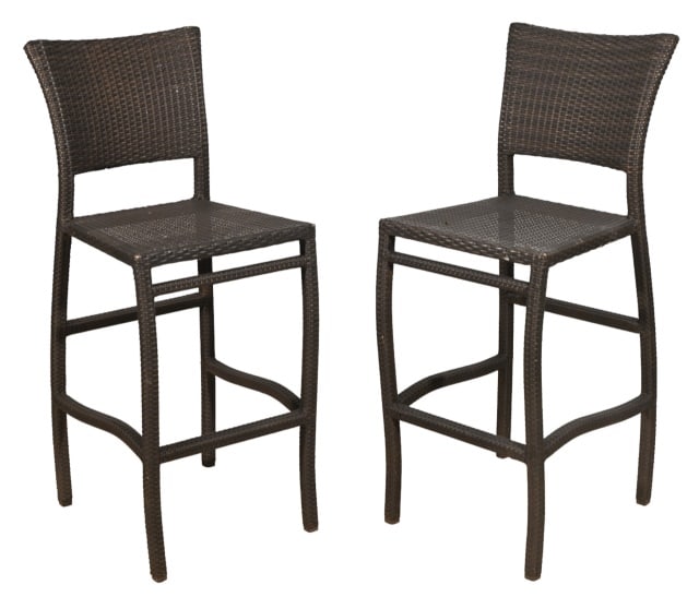 Pair Outdoor Weather Proof Bar Height Chairs (1 of 11)