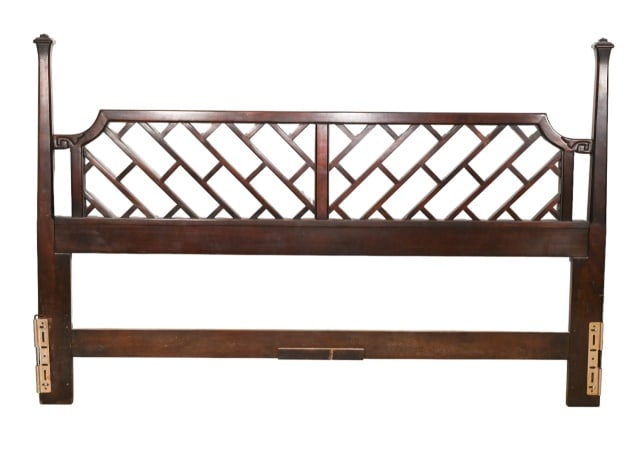 Vintage Art Nouveau King Size Headboard (1 of 8)