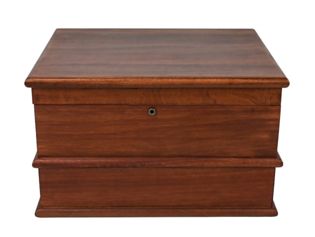 Solid Mahogany Writers Box with Drawers (1 of 7)
