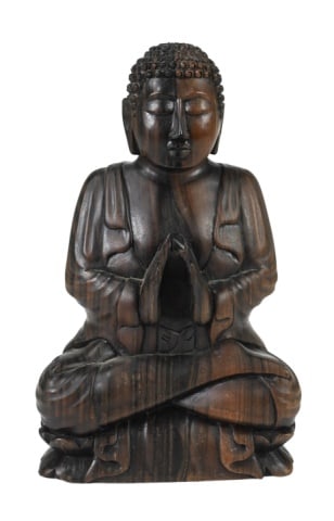 Vintage Hand Carved Seated Buddha (1 of 9)