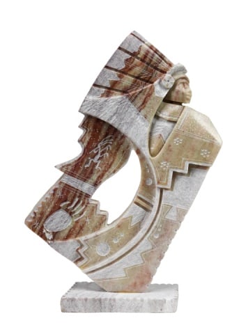 Navajo Carved Marble Figural Statue (1 of 8)