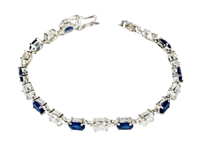 Sterling Silver and CZ Tennis Bracelet (1 of 7)