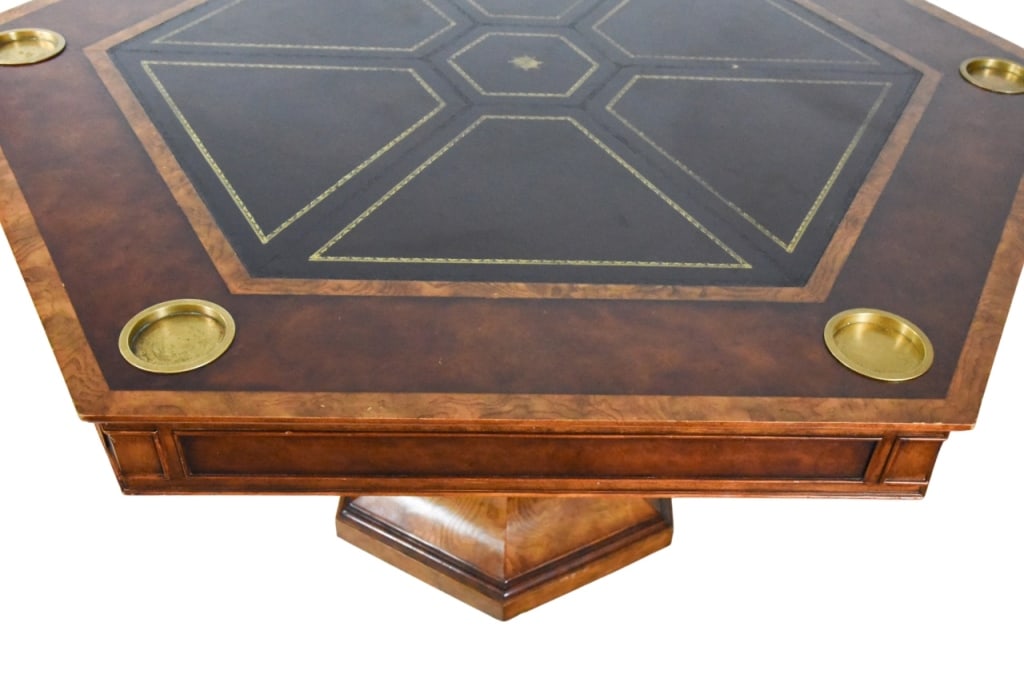 Maitland Smith Blade Hexagonal Game Table - 3