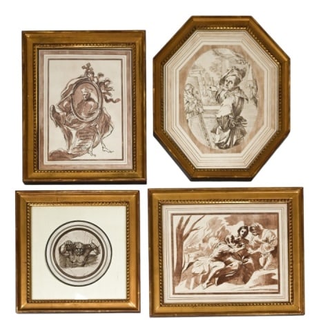 4 Engravings Charles Rogers Collection of Prints: 4 Engravings Charles Rogers Collection of Prints in Imitation of Drawings. The works are from Charles Rogers, a Collection of Prints in Imitation of Drawings. Printed by J. Nichols in London 1778. The