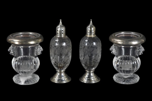 Etched Salt & Pepper Shaker and Salt Cellars (1 of 13)